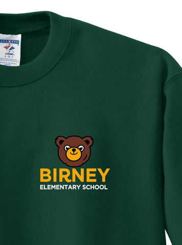 Alice Birney Elementary Crew Sweatshirt - Dark Green - 1st-5th Grades