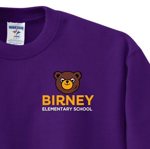 Alice Birney Elementary Crew Sweatshirt - Purple - PreK-K