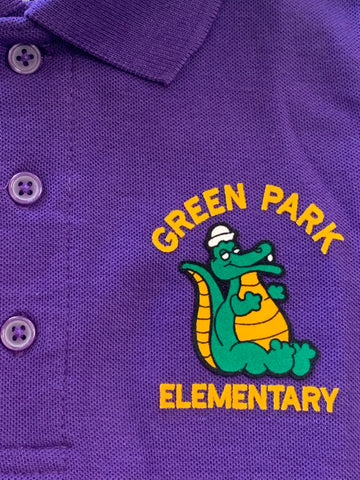 Green Park Elementary Polo - Purple - Pre-K-K