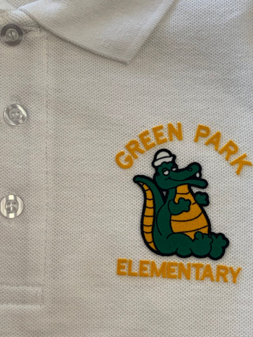 Green Park Elementary Polo - White - 1st-5th Grades