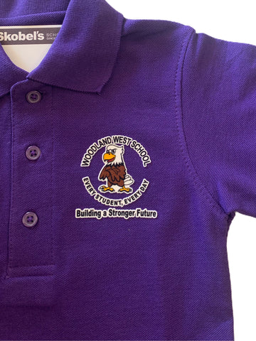 Woodland West Elementary Purple Polo - PreK-K