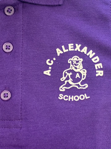 A.C. Alexander Elementary Polo - Purple - PreK-K