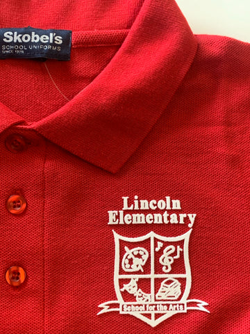 Lincoln Elementary Red Polo - 1st-5th Grades
