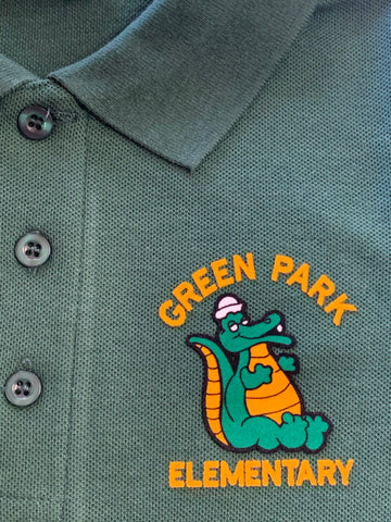 Green Park Elementary Polo - Hunter Green - 1st-5th Grades