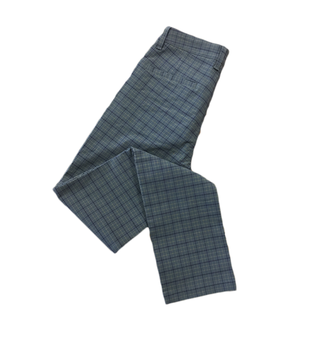 Stretchy plaid pants best sale
